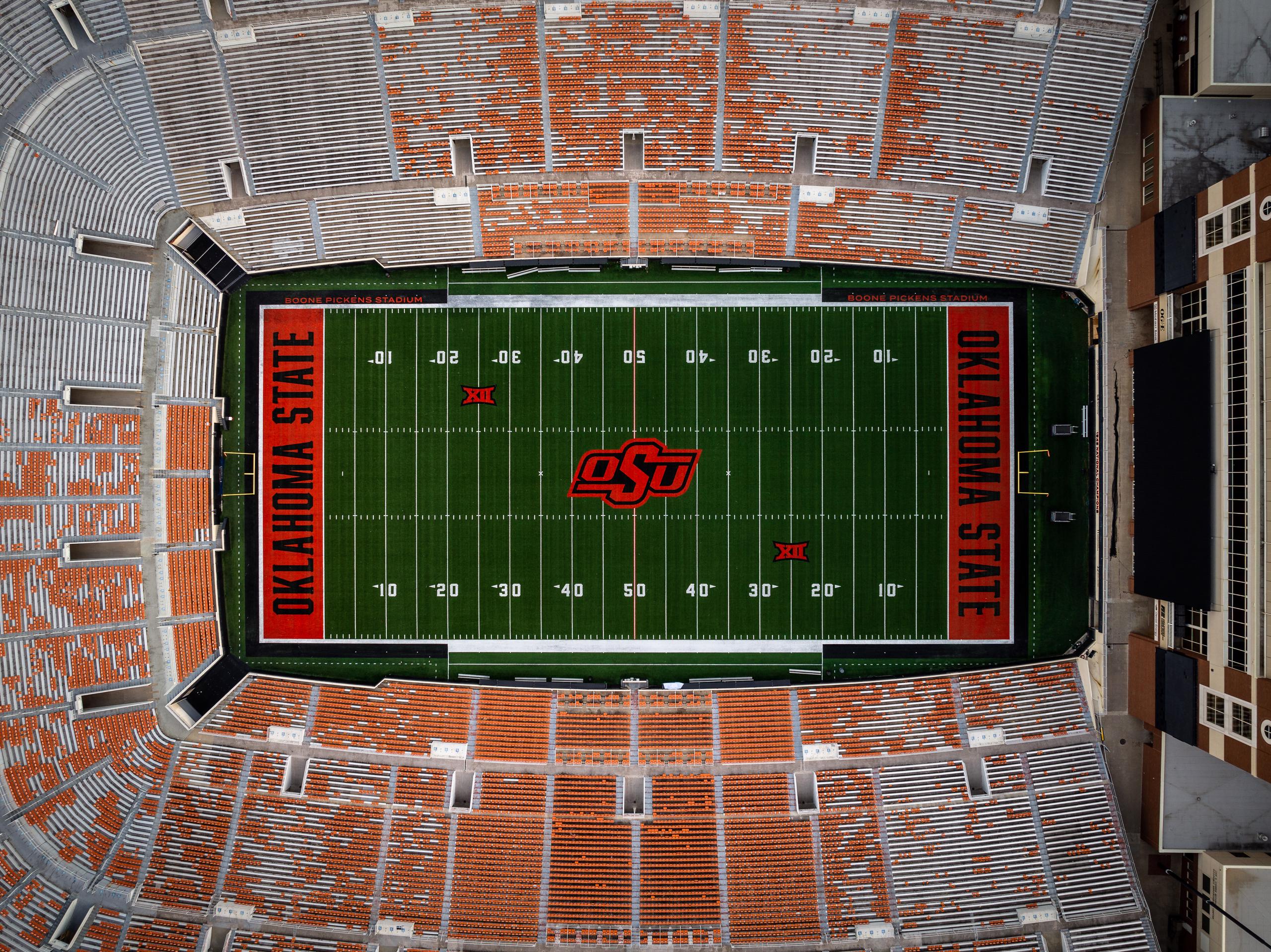 OSU Football Field Drone View