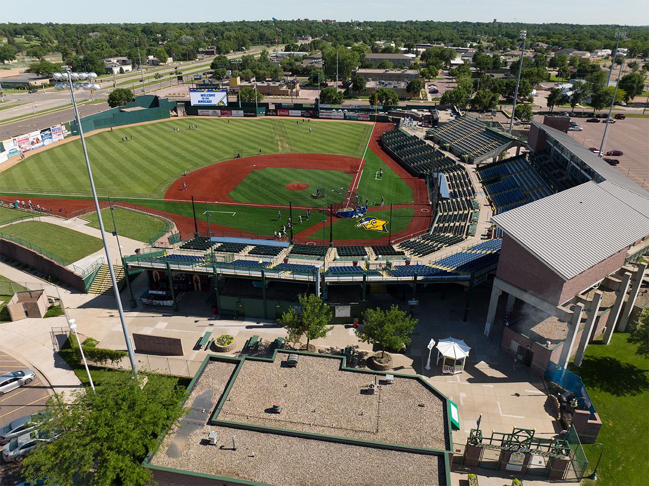 Arial View of Sioux Falls Canaries Stadium