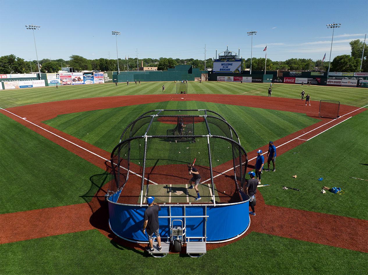 Batting Cage at Sioux Falls Canaries Field