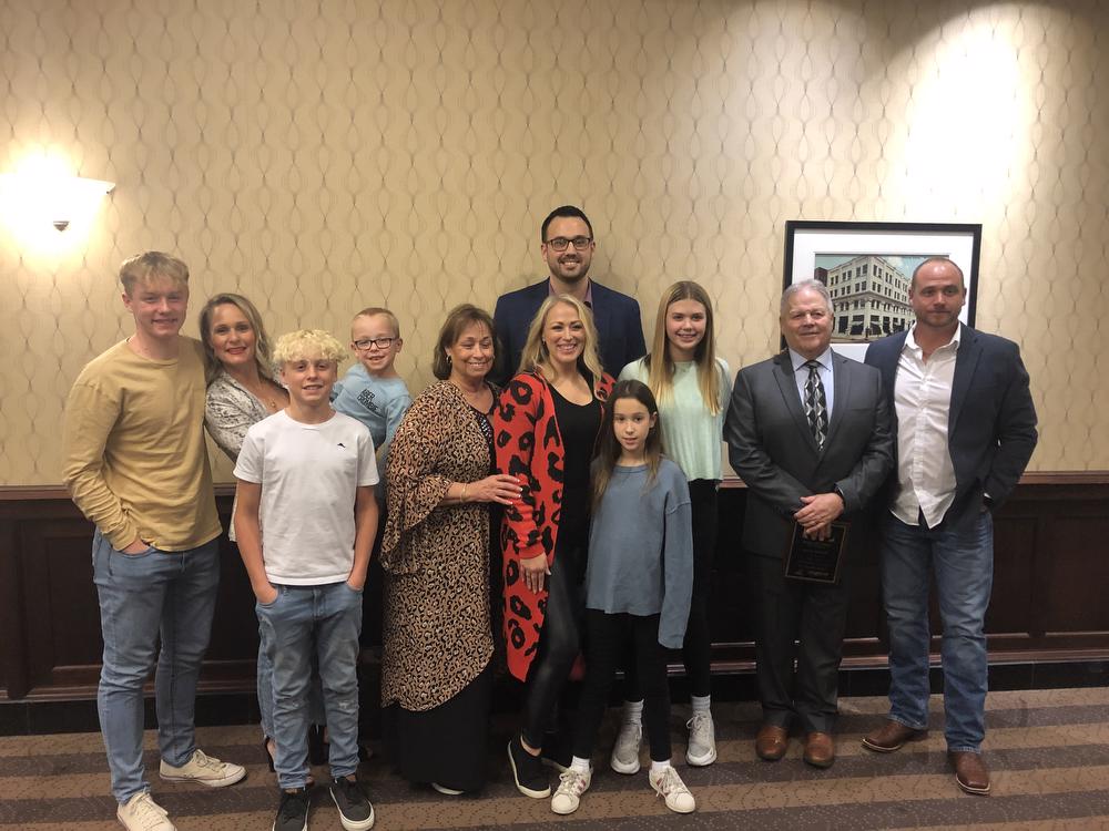 Coach Mark Littrell with his family