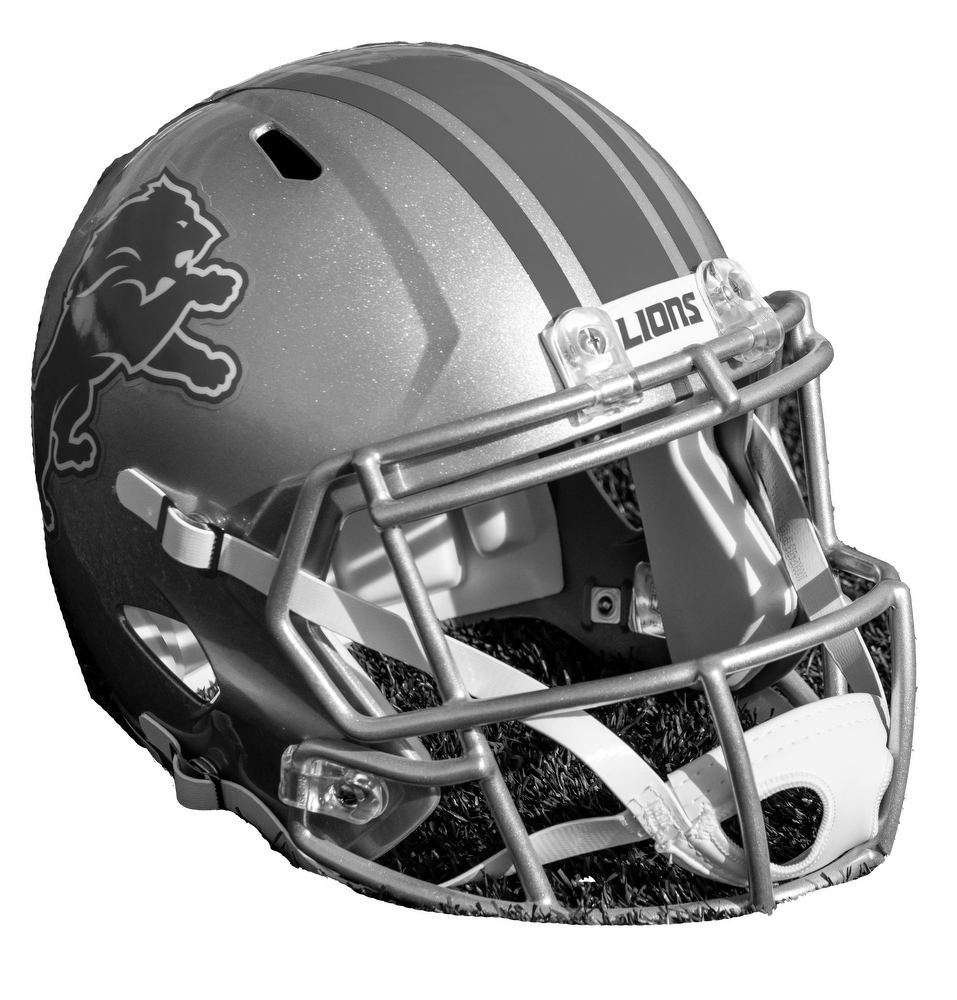 Detroit Lions football helmet